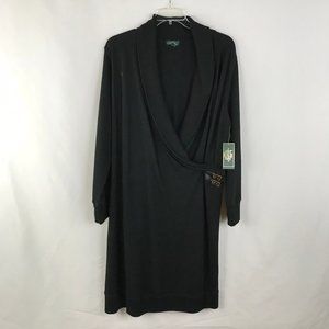 RALPH LAUREN BLACK SIZE 3X MIDI DRESS NWT